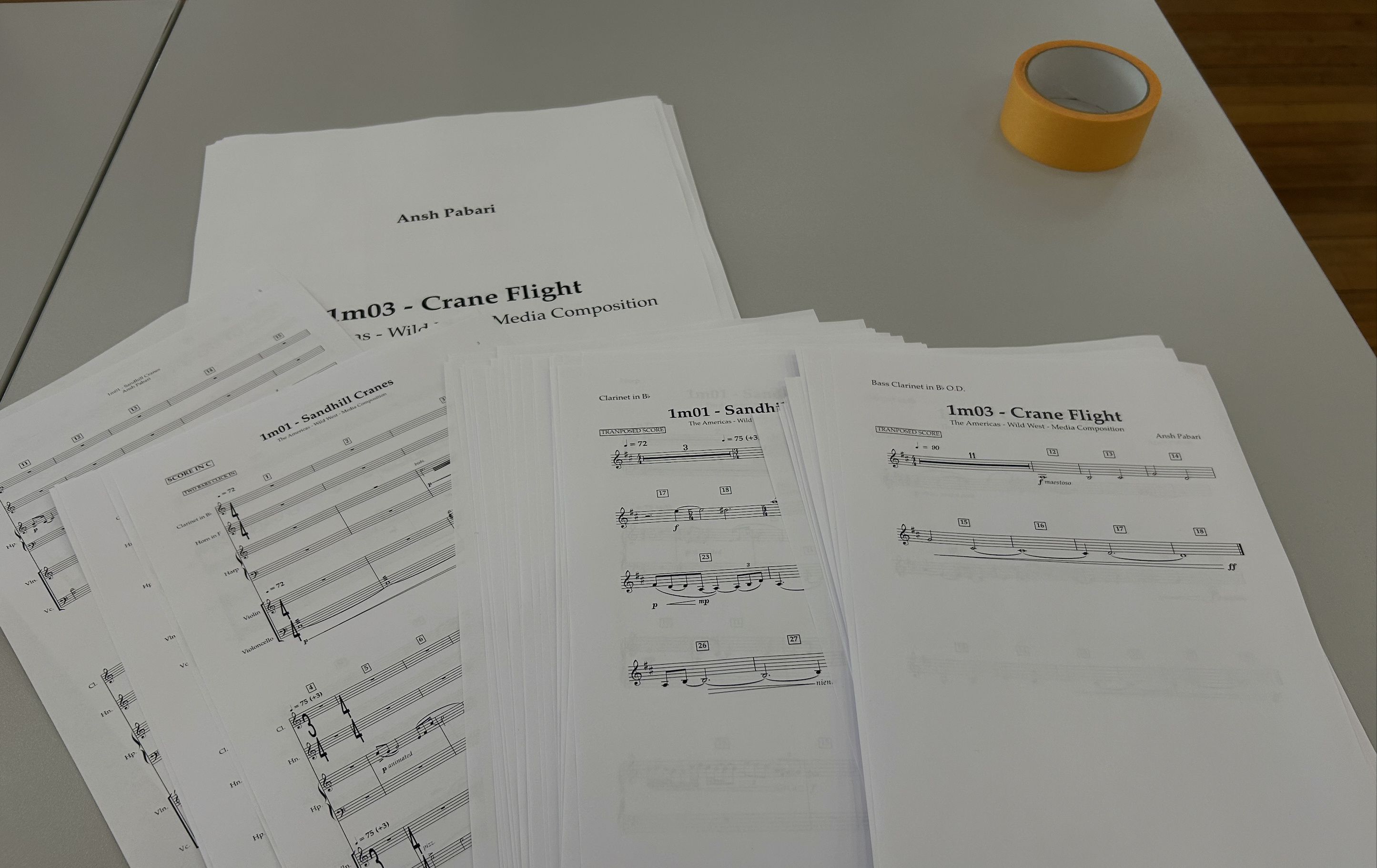 Score preparation during collaboration with BBC producers